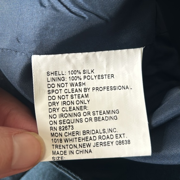 Social Occasions by Mon Cheri Silk Dress and Jacket - Picture 7 of 12